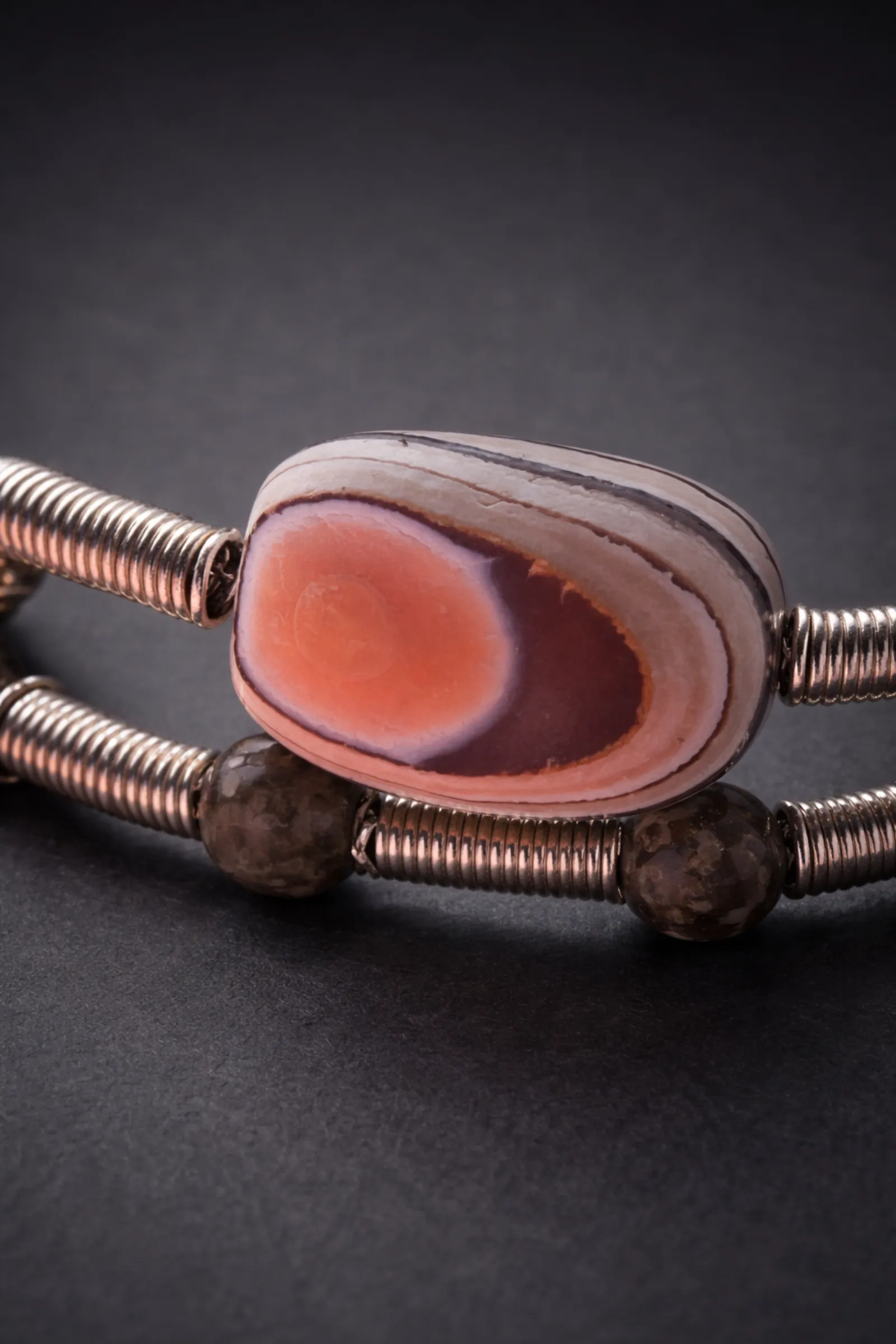 Earth Layers Wrap Bracelet – Agate & Maifanite - Image 5