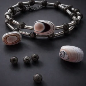 Earth Layers Wrap Bracelet – Agate & Maifanite