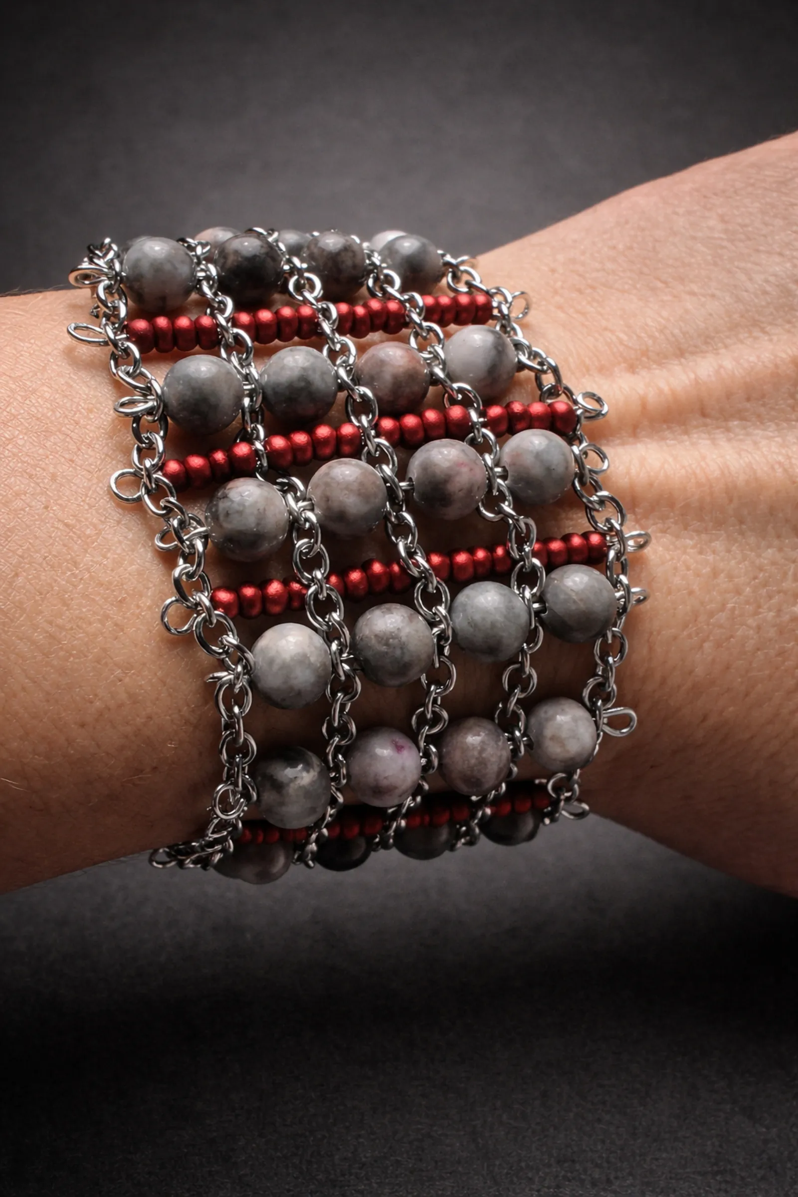 Plum Jasper narukvica